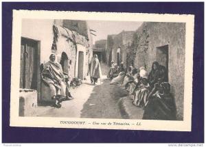 CPA ALGERIE ALGERIA TOUGGOURT UNE RUE DE TEMACINE MORE CHEAP ALGERIA LISTED