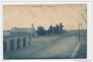 ALGERIE )) TOUGGOURT   l'église   coll etoile