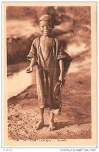 Ethnographie-Algérie-Toug gourt-1933-  Enfant-  Bonjou....Sourdi - Mendicité