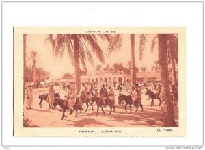 Agenda P.L.M. 1930. - TOUGGOURT. - La grande place. (Ane)