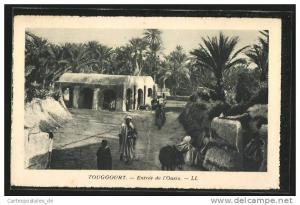 CPA Touggourt, Entrée de l'Oasis