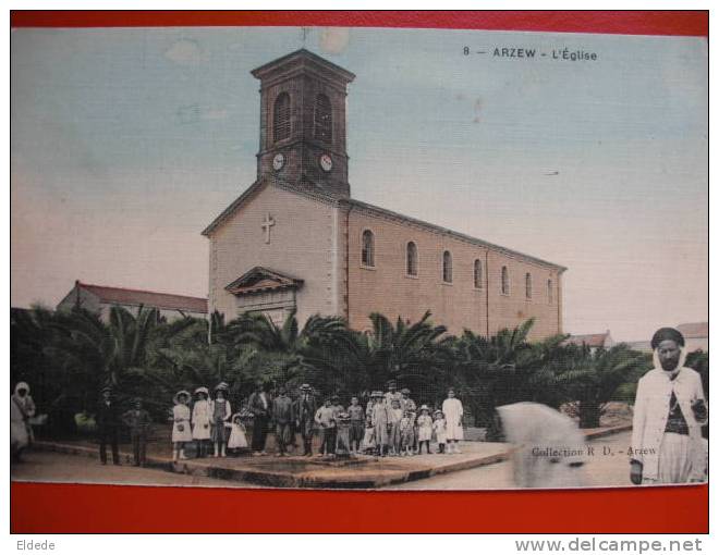 Arzew L Eglise sortie de messe européens