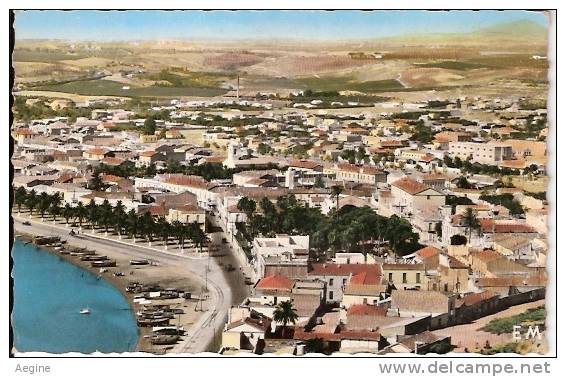 ALGERIE- ref no 868- arzew - vue generale de la ville -vue aerienne  - bon etat