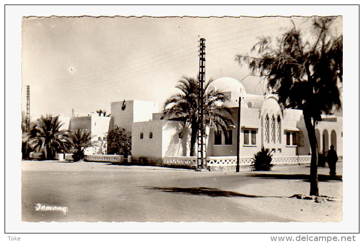 CPSM EL GOLEA  Ecole, Batiments Edifices publics, Edit. Addoun Benamara , Etoile du Sud , Algerie
