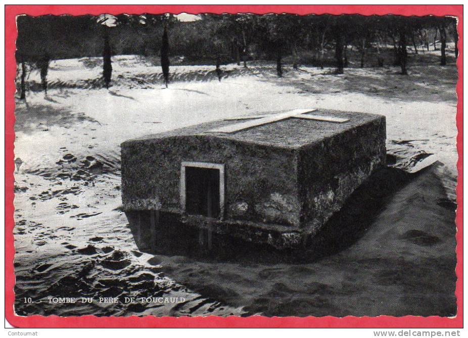 CPSM ALGERIE EL GOLEA tombe du PERE CHARLES DE FOUCAULD   * format CPMl