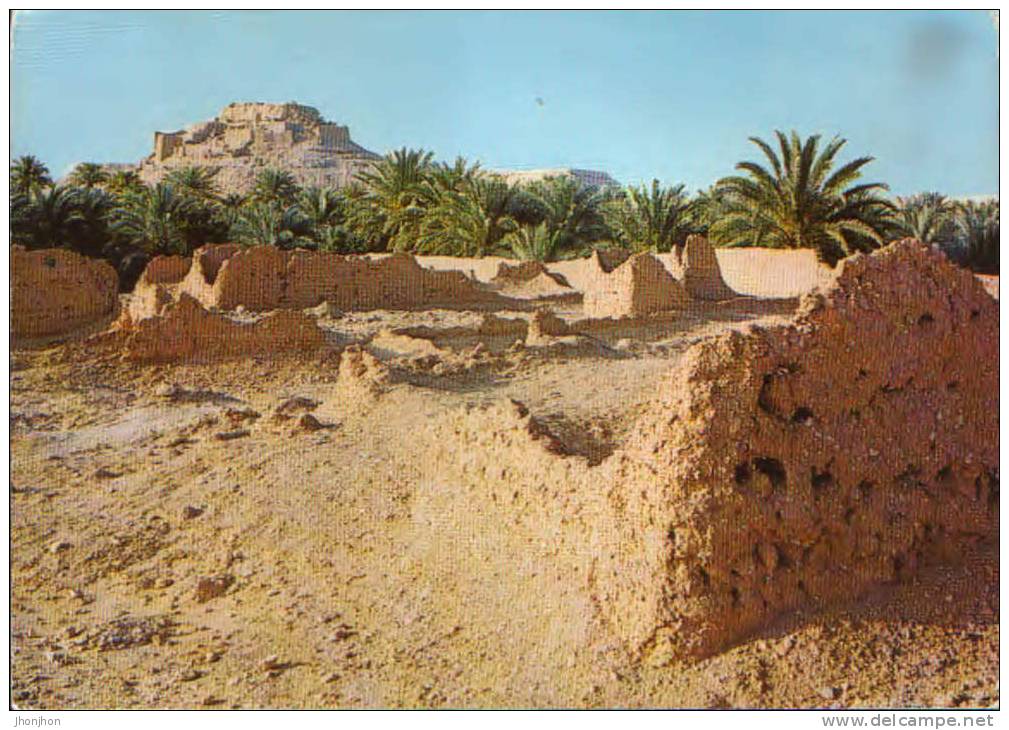 Algeria-Postcard 1972-El Golea-The Citadelle-2/scans