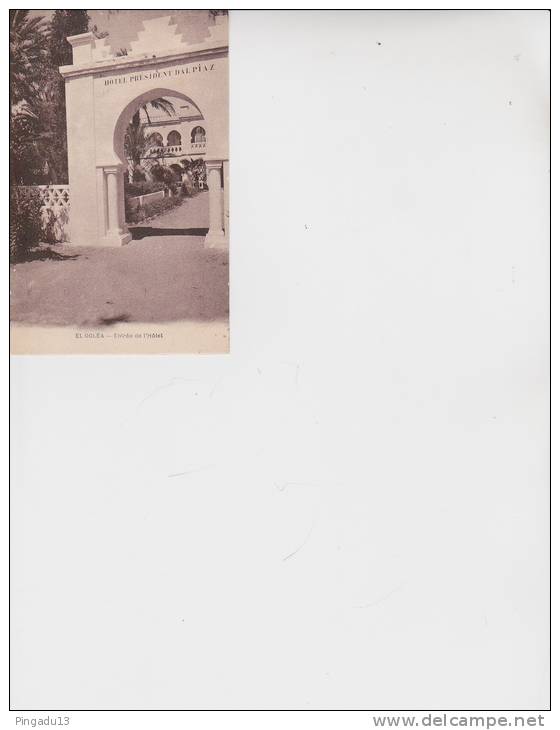 El Goléa Entrée hôtel Dal Piaz