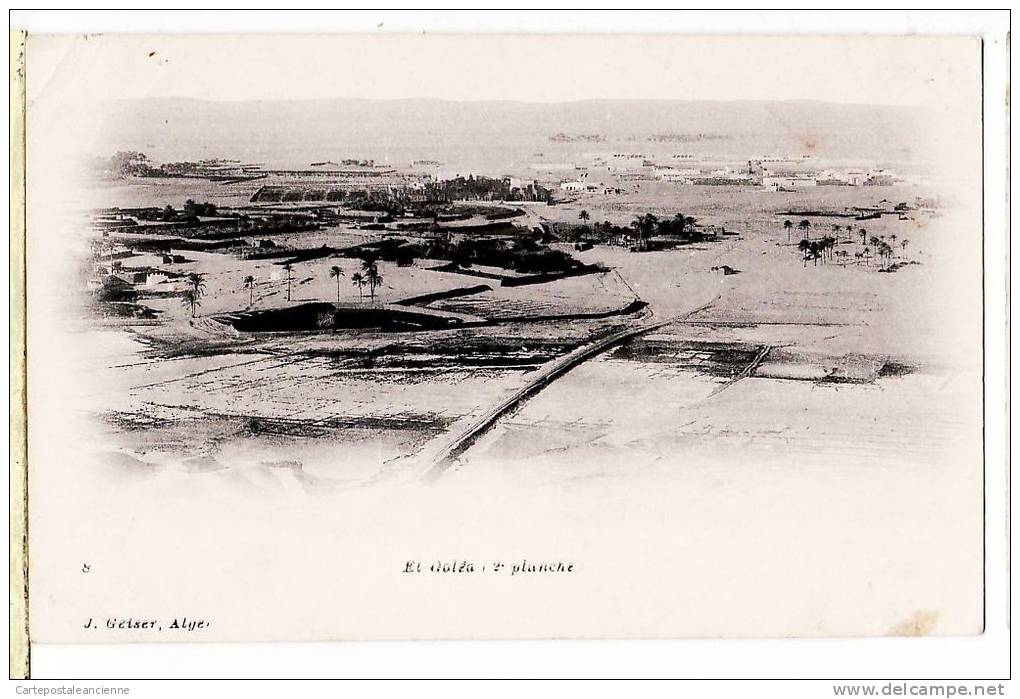Algerie Extreme Sud Algerien El GOLEA  2 em Planche ¤  CPA 1890s GEISER 8 Algeria Algerien Argelia Algerije