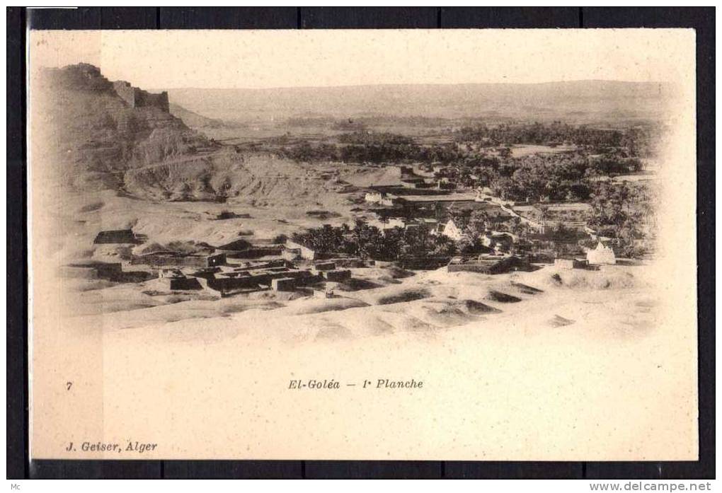 Algérie - El-Goléa - 1° Planche et 2° Planche (x 2 cartes)