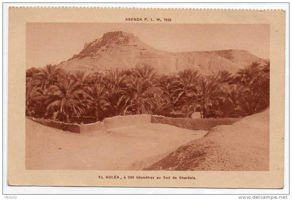 AGENDA PLM 1930  EL GOLEA