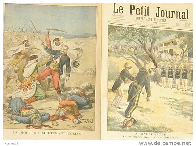 Petit Journal N°314 22/11/1896MADAGASCAR execution a TANANARIVE/EL-GOLEA mort du lieutenant COLLOT