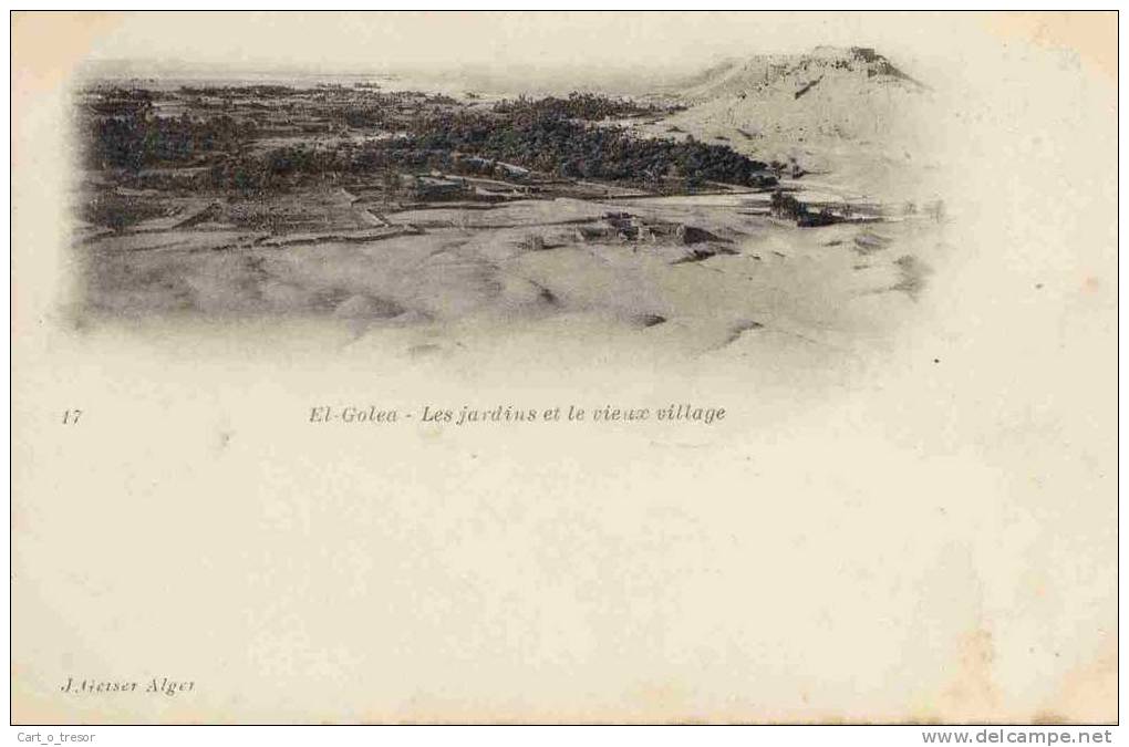 ALGERIE. EL GOLEA. LES JARDINS ET LA VIEUX VILLAGE