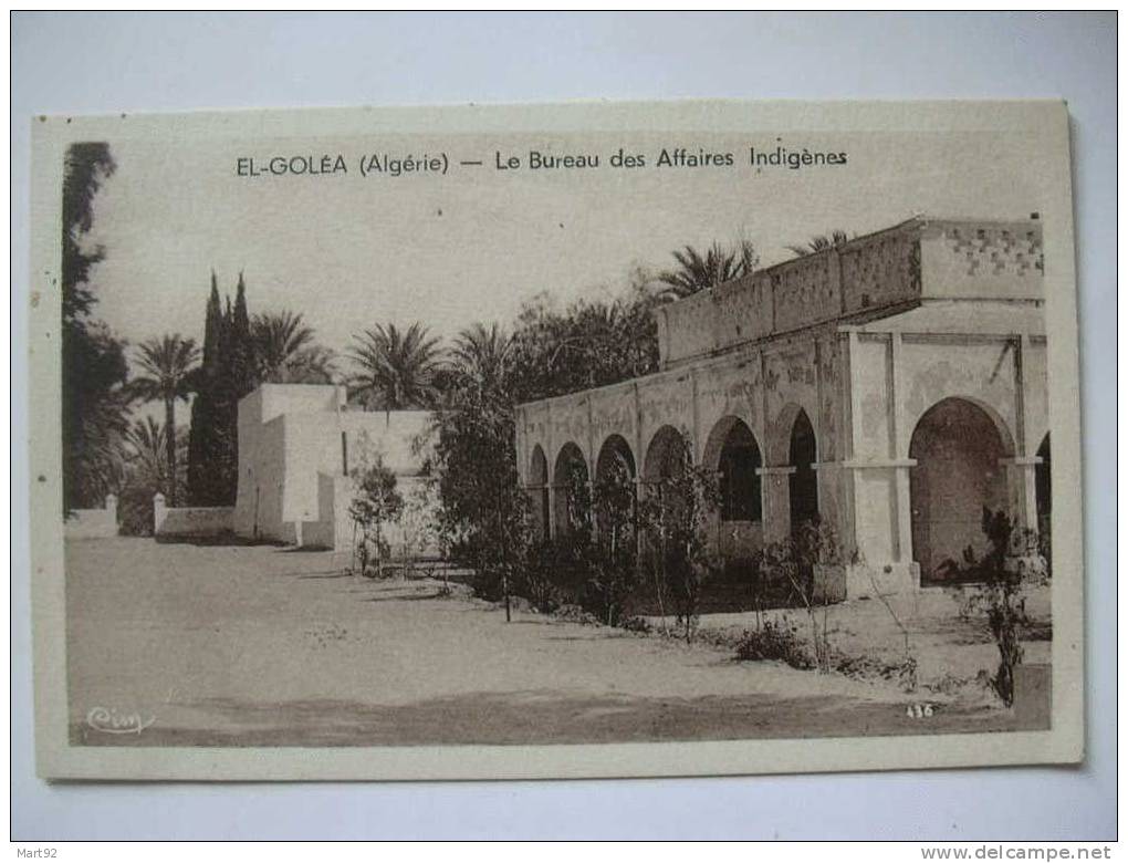 EL GOLEA BUREAU AFFAIRES INDIGENES