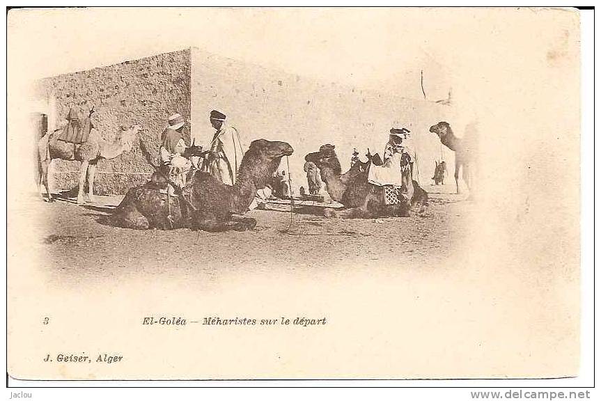 EL-GOLEA MEHARISTES SUR LE DEPART REF 4771