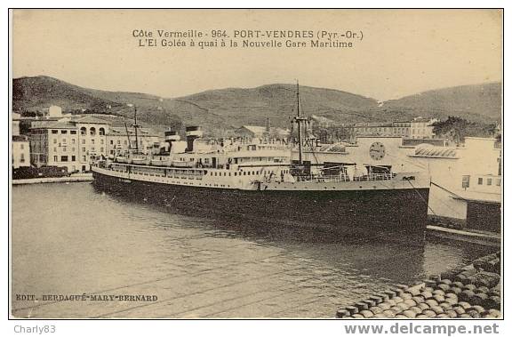66 - PORT-VENDRES -  EL-GOLEA  A  QUAI    N63