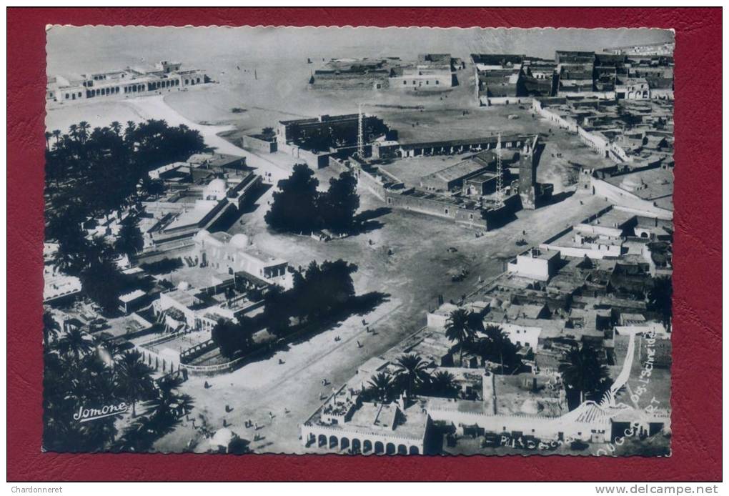 CPSM ALGERIE- TOUGGOURT - Vue Générale Aérienne - L´EGLISE - ALGERIA AFRICA AFRIQUE