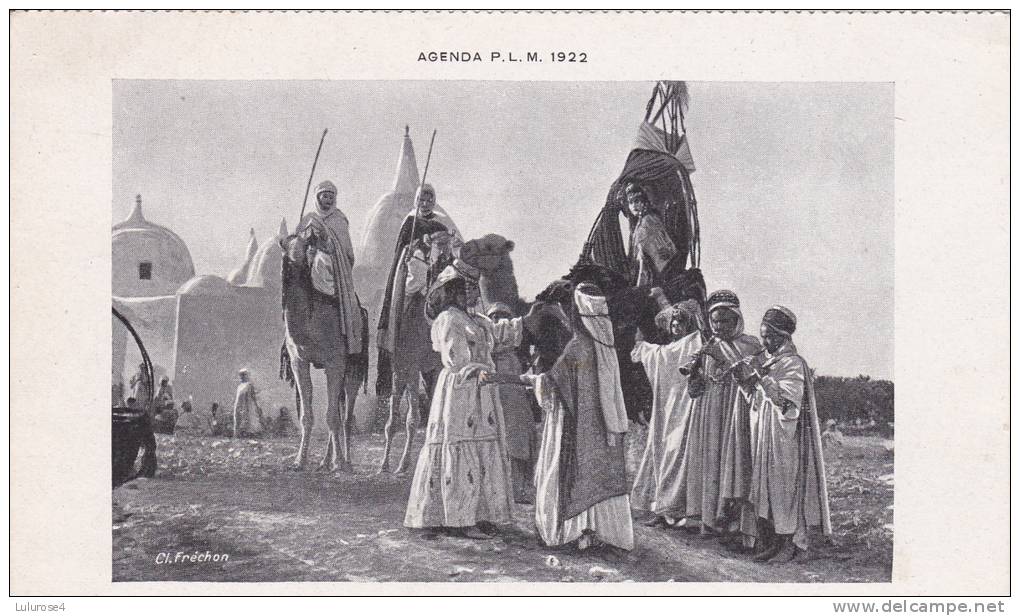 CPA  ALGERIE. UN MARIAGE A TOUGGOURT. AGENDA P.L.M.1922