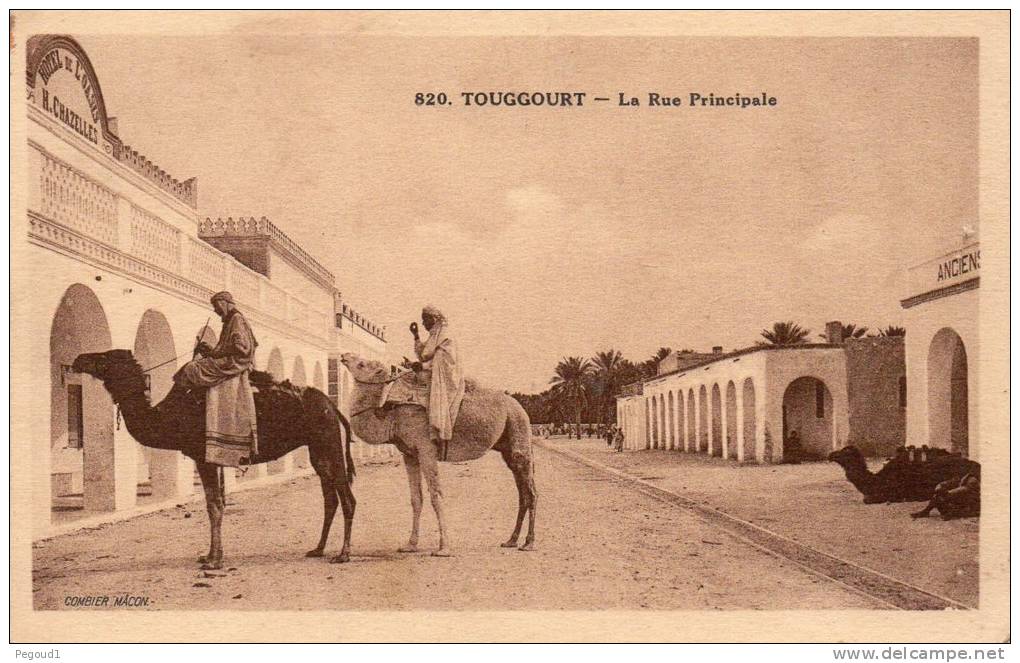 CARTE POSTALE ANCIENNE.  ALGERIE.  TOUGGOURT.