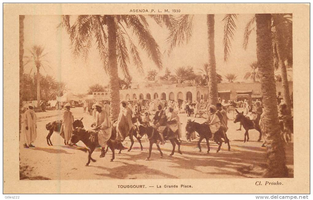 ALGERIE 121  CPA  TOUGGOURT la grade place ane     belle carte