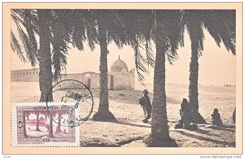 Carte-Maximum ALGERIE N°Yvert 110 / Touggourt, tombeaux