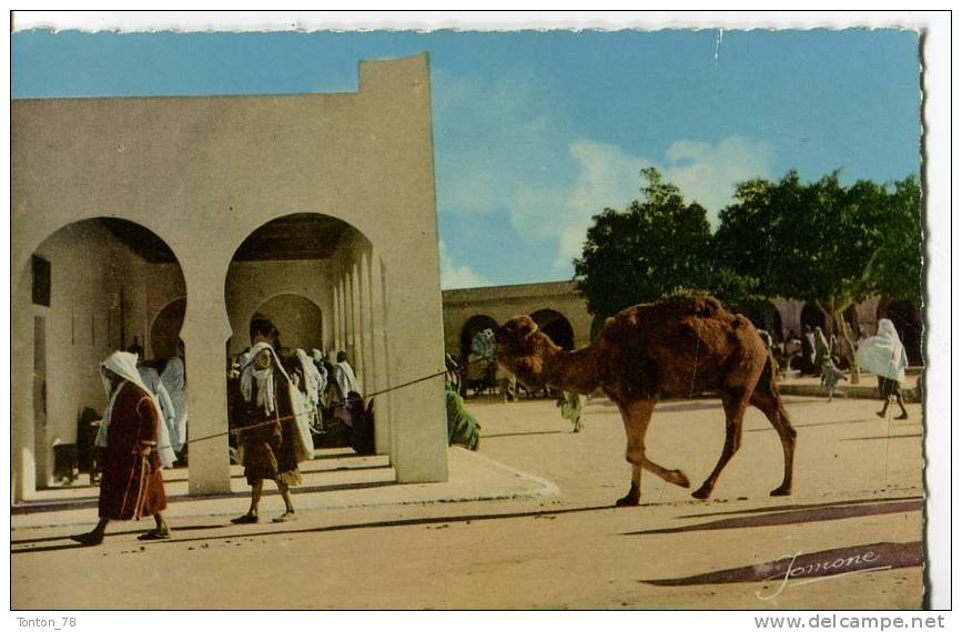 CPSM FORMAT CPA  -   LA PLACE A TOUGGOURT