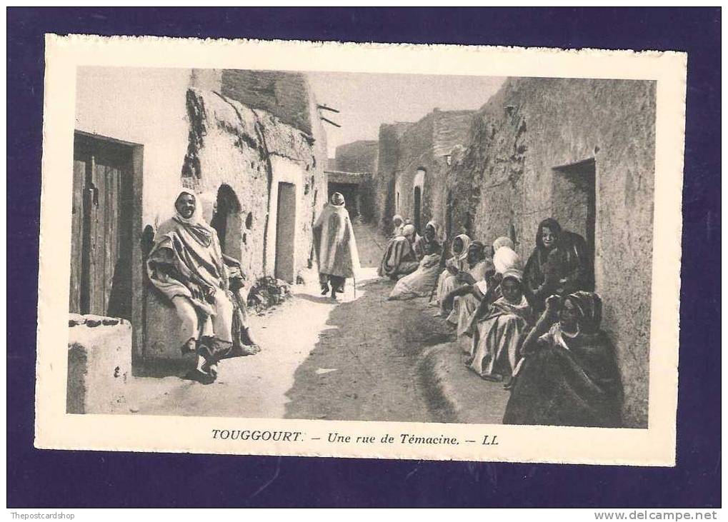 CPA ALGERIE ALGERIA TOUGGOURT UNE RUE DE TEMACINE MORE CHEAP ALGERIA LISTED