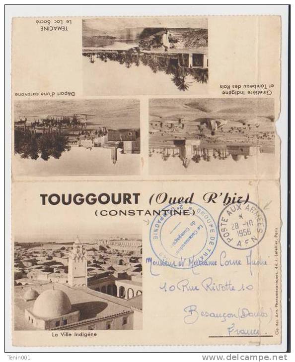 guerre d'algerie - frachise militaire - fm - touggourt