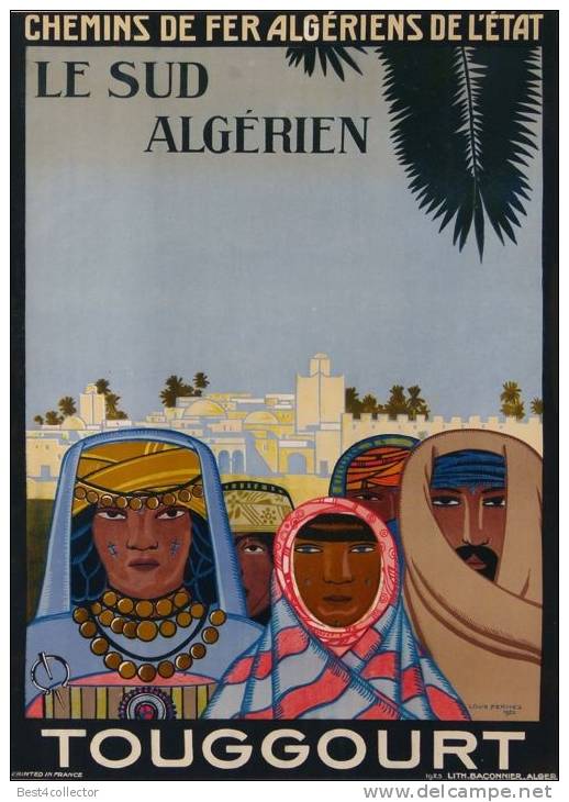 @@@ MAGNET - CHEMINS DE FER ALGERIENS DE L ETAT LE SUD ALGERIEN TOUGGOURT