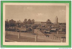 Algérie Touggourt Panorama vu de l'Hôtel minaret de la grande mosquée Edit SPGA