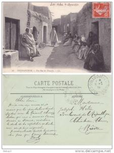 Algérie Touggourt Touggourth - Une rue de Témacin 1910