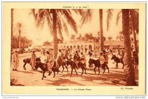 Touggourt - La Grande Place - & donkey