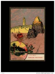 ALGERIE - TEMACINE - TOUGGOURT - Reproduction Affiche éditée par les Chemins de Fer de l´Etat