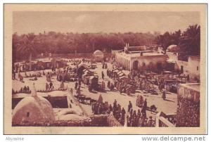 ALGERIE - TOUGGOURT - le marché pris du toit de l´hôtel transatlantique - nr 40/29 SPGA - d10 313