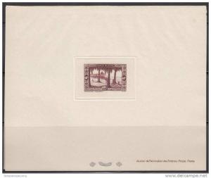 Algeria Sc88 Kings' Tomb Near Touggourt, Tree, Deluxe Proof, Epreuve