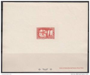Algeria Sc84 Kings' Tomb Near Touggourt, Tree, Deluxe Proof, Epreuve