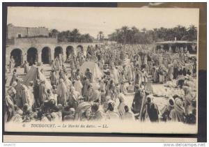 55620 R - ALGERIE  - TOUGGOURT  - le marché aux dattes TTB
