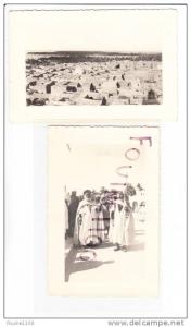 2 photographies ( photo souple ) au format de 13 x 8,5 cm  à touggourt et va palmeraie 1937 FAUCONNIER ( algérie )