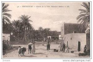 TOUGGOURT - L´ ENTREE DE LA VILLE - LES PALMIERS DATTIERS