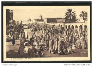 CPA Touggourt, Le Marché