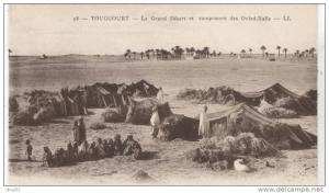 TOUGGOURT  LE GRAND DESERT ET CAMPEMENT DES OULED NAILS..SUPER ETAT