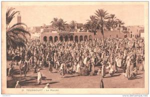 ALGERIE TOUGGOURT LE MARCHE TRES ANIMEE  PAS VOYAGEE