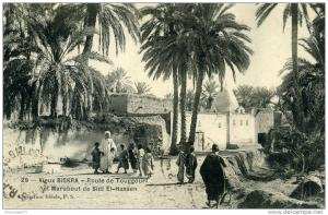VIEUX BISKRA  ROUTE DE TOUGGOURT ET MARABOUT DE SIDI EL-HASSEN