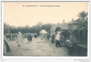 Algérie Touggourt . Les Boucheries Arabes