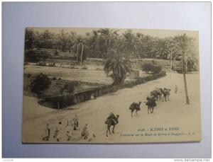 Caravane sur la Route de Biskra à Touggourt.(13 - 1 - 1921)