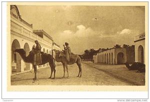 TOUGGOURT - La Rue Principale - cpsm sépia - écrite 1928 - Edit Soubiron