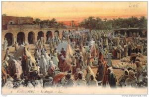 CPA    Touggourt Le marché    (animée)   L439