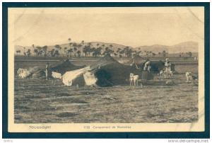 d21593 Campement de Nomades Touggourt Algerie Algeria postcard, unused