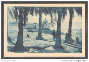 CPA Touggourt, Marabout a contre-jour