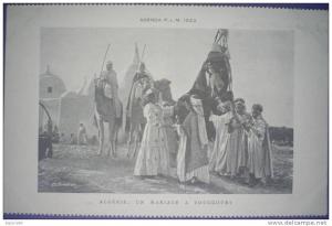C. Postale  ALGERIE - SCENES & TYPES - TOUGGOURT - UN MARIAGE (1922)