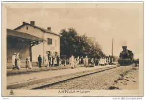 Ain M'lila La Gare  Train  Edit Albert  Timbre Touggourt Marabout